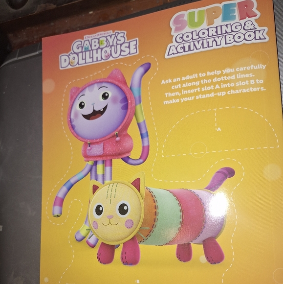 Gabbys Dollhouse Coloring Book w/ Stickers - Picture 6 of 9